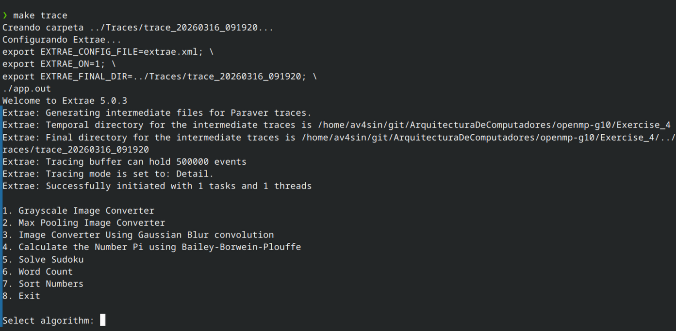 Captura 2 - resultado intermedio
